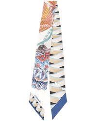 Ferragamo - Giada Print Mini Bandeau Scarves And Foulards - Lyst