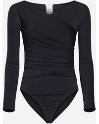 Wolford - Gathered Cache-Coeur Jersey Bodysuit - Lyst