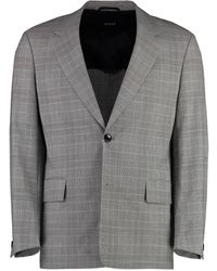 BOSS - Prince Of Wales Checked Jacket - Lyst