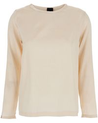 Le Plain - Silk Long Sleeve Blouse For Elastane Shirts And Blouses - Lyst