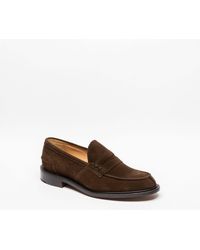 Tricker's - Chocolate Repello Suede Loafer - Lyst