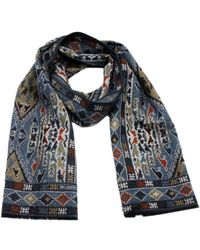 Kiton - Light Scarf With Small Fringes - Lyst