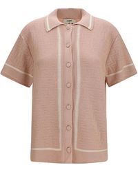 Fendi - Ff All-Over Crochet Shirt - Lyst