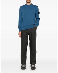 Stone Island - Compass Logo Patch Sweater Clothing Knitwear - Lyst