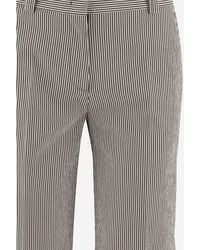 Ql2 - Pants Striped Stretch Cotton-Blend Trousers - Lyst