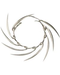 Mugler - Metal Necklace Jewelry Silver - Lyst
