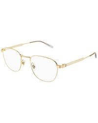 Montblanc - Eyeglasses Square Full Rim, Frame And Clear Demmo Lens Mb0230O005 Sunglasses - Lyst