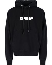 パーカー・フーディ Off-White (SPRAY ARROW SKATE HOODIE BLACK - WHITE) Black Spray Arrow Skate Hoodie by Off-White on Sale