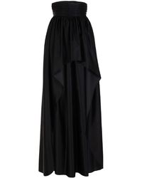 WANDERING Duchesse Long Skirt - Black