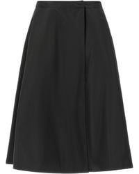 Moncler - Padded Taffeta Skirt - Lyst