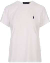 Ralph Lauren - T-shirt With Contrasting Pony - Lyst