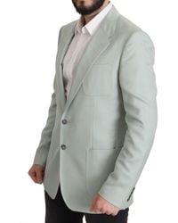 Dolce & Gabbana - Green Cashmere Blazer Jacket - Lyst