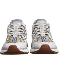 Versace - Trigreca Barocco Print Low Top Sneakers Shoes Pu Pes Co - Lyst