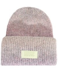 Dondup - Beanie Hat With Applied Logo - Lyst