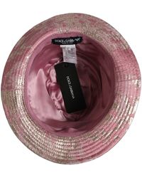 Dolce & Gabbana - Metallic Jacquard Pattern Bucket Capello Hat - Lyst