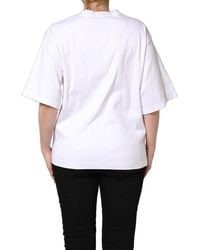 Dolce & Gabbana - Im A Super Model Fan Print Jersey T-Shirt Cotton - Lyst