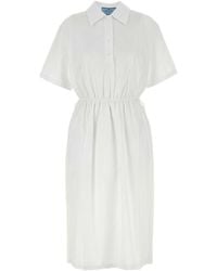 Prada - Poplin Shirt Dress - Lyst