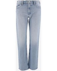 Mother - Stretch Cotton Jeans - Lyst