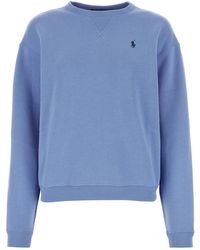 Polo Ralph Lauren - Cerulean Cotton Blend Sweatshirt - Lyst