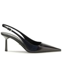 Prada - Black Calf Leather Bos Taurus High Heel Pumps - Lyst