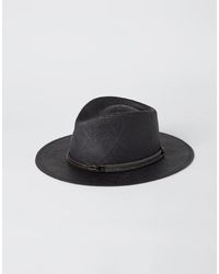 Brunello Cucinelli - Straw Fedora Hat - Lyst