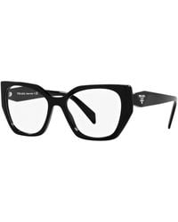 Prada - Eyeglasses Cat Eye Full Rim, Frame And Clear Demo Lenses Lens Pr18Wv1Ab1O1 Sunglasses - Lyst