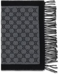 Gucci - Gg Jacquard Wool Scarf - Lyst