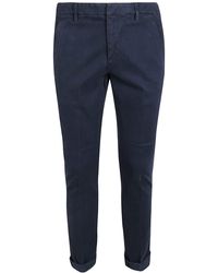 Dondup "gaubert" Cotton Pants in Blue for Men | Lyst