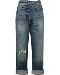 R13 - Cropped Jeans Cotton - Lyst