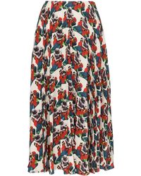Valentino - X Undercover Lovers Print Pleated Skirt - Lyst