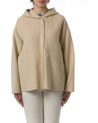 Weekend by Maxmara - Buttoned Long-Sleeved Coat - Lyst