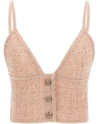 Alessandra Rich - Polyester Tank Tops - Lyst