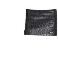 Prada - Leather Mini Skirt - Lyst