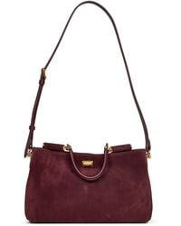 Dolce & Gabbana - Burgundy Vittoria Medium Handbag With Shoulder Strap - Lyst