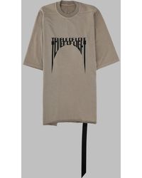 Rick Owens - Jumbo T-Shirt Cotton T-Shirts And Polos - Lyst