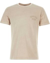 Woolrich - Melange Cappuccino Cotton T-shirt - Lyst