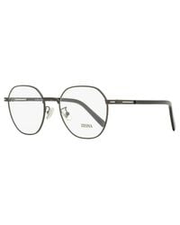 ZEGNA - Geometric Round Eyeglasses Ez5270-H 009 53Mm Metal/Plastic (Acetate) - Lyst