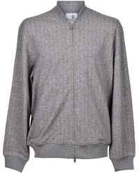 Brunello Cucinelli - Wool Zip Sweater Clothing - Lyst