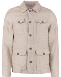Canali - Wool Blend Single-breast Jacket - Lyst