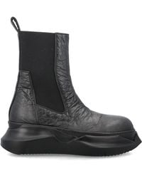 Rick Owens - Beatle Abstract Crinkled-leather Boots - Lyst
