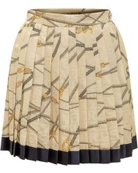 Versace - Skirt With Nautical Greek Print - Lyst