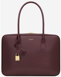 Saint Laurent - Sac De Jour Leather Trunk Bag Shoulder - Lyst