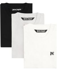 Palm Angels - Set Of Three Cotton Crew-Neck T-Shirts - Lyst