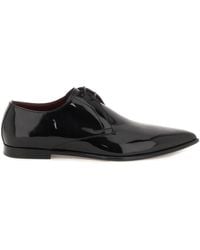 Dolce & Gabbana - Patent Leather Derby Shoes - Lyst