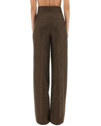 Max Mara - Pants Billy1234 Wide-Leg Virgin Wool (Ovis Aries) Trousers - Lyst