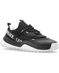 Versace - Vjc Logo Print Low-Top Sneakers - Lyst
