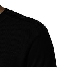 Dolce & Gabbana - Black Crew Neck Long Sleeve Pullover Sweater - Lyst