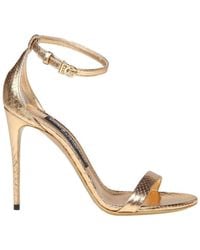 Dolce & Gabbana - Keira High Stiletto Heel Sandals - Lyst