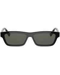 Fendi - Fendi Fe40199I Ff Squared 01A Nero Sunglasses - Lyst
