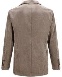 Brunello Cucinelli - Jacket Double-Breasted Corduroy Cotton - Lyst